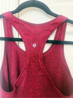 lululemon athletica Womens Red Racerback Tank Top